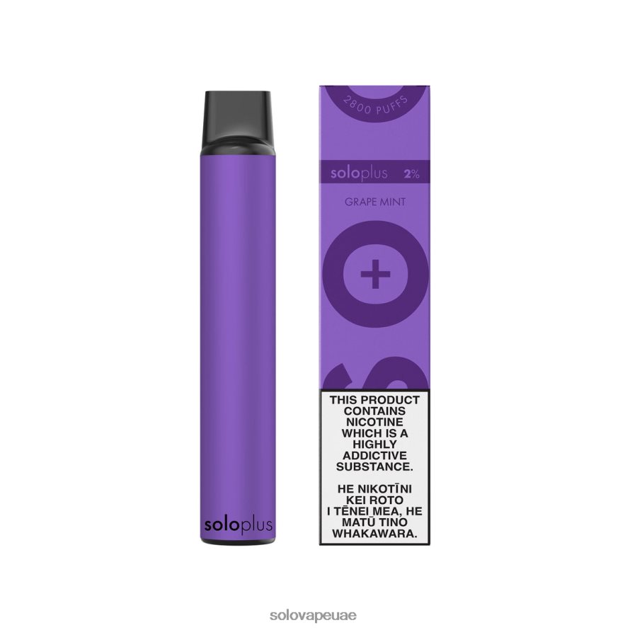 Solo Vape Abu Dhabi - Solo Plus vape القابل للتصرف نعناع العنب 4L4J0P27