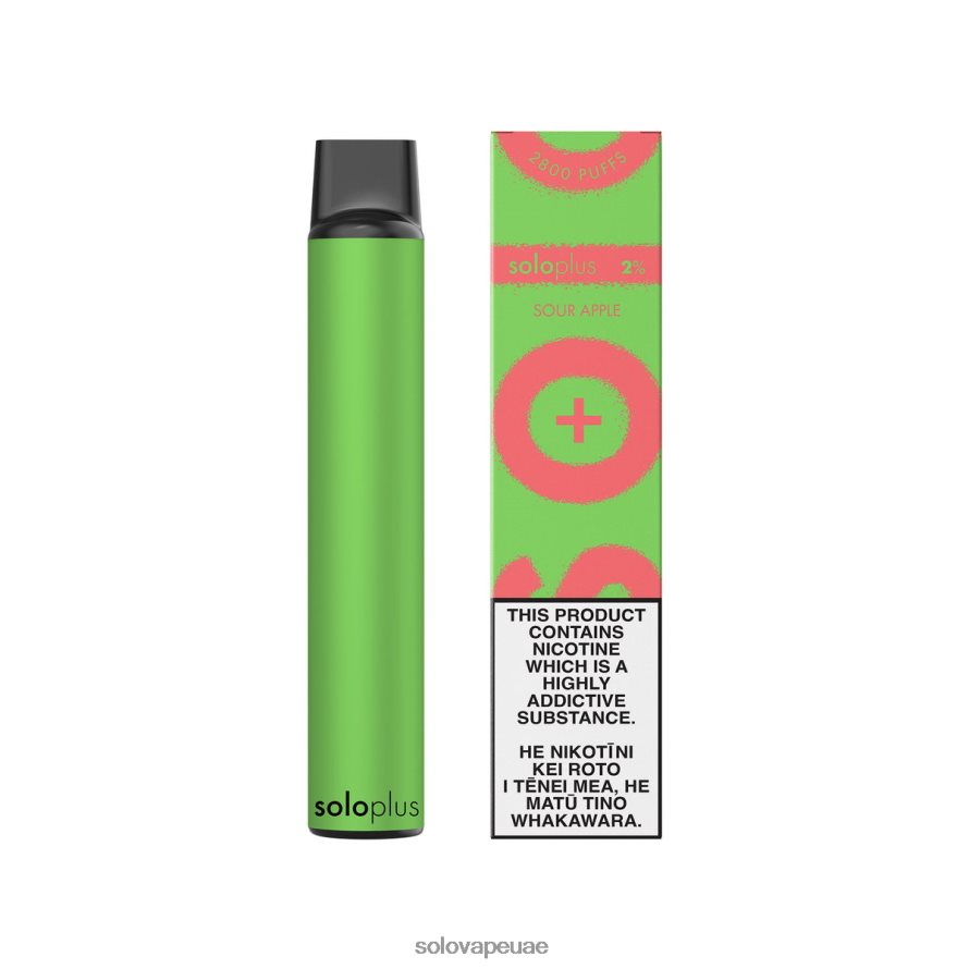 Solo Vape Dubai - Solo Plus vape القابل للتصرف التفاح الحامض 4L4J0P30