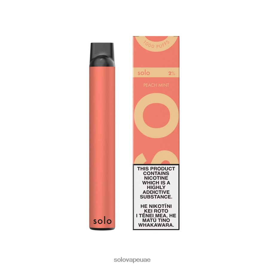 Solo Vape Dubai - Solo vape القابل للتصرف نعناع الخوخ 4L4J0P6