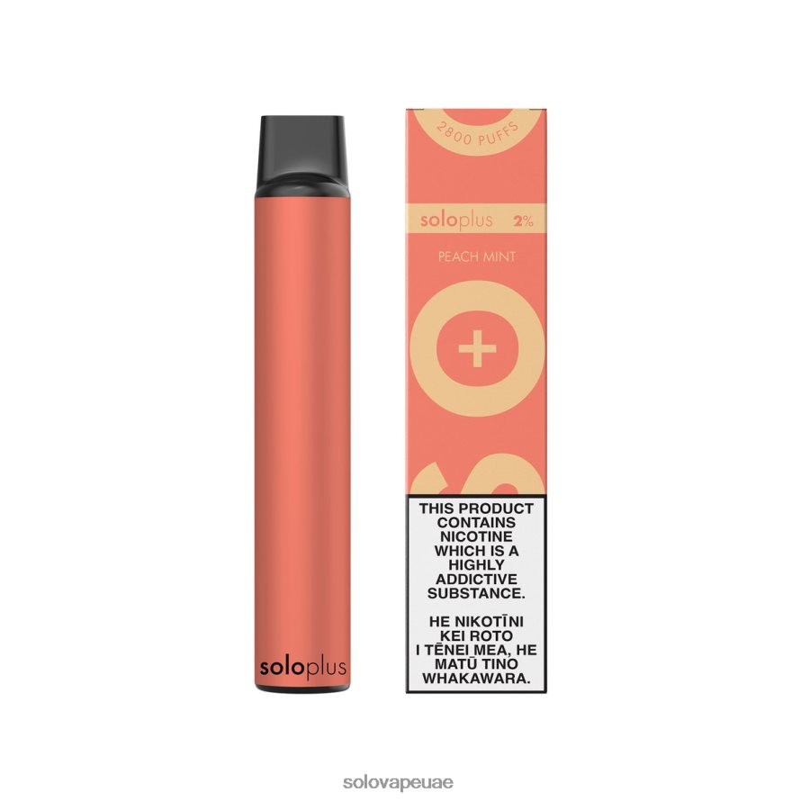 Solo Vape سعر - Solo Plus vape القابل للتصرف نعناع الخوخ 4L4J0P23