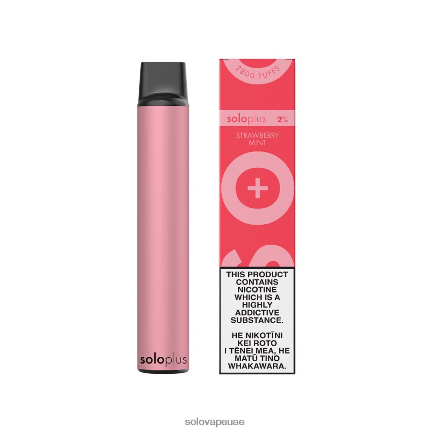 Solo Vape Uae - Solo Plus vape القابل للتصرف نعناع الفراولة 4L4J0P26
