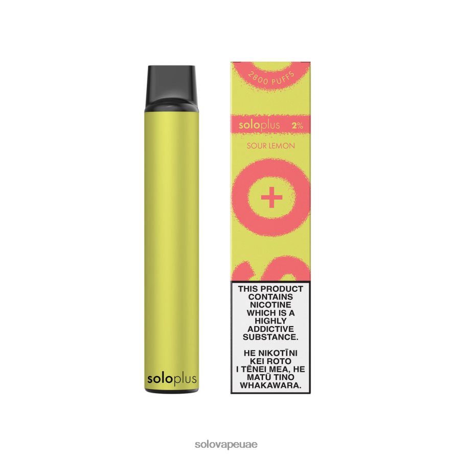 Solo Vapes - Solo Plus vape القابل للتصرف الليمون الحامض 4L4J0P36