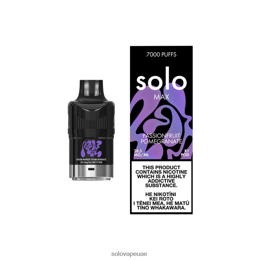 Solo Vape Disposable - Solo MAX جراب الرمان العاطفة 4L4J0P89