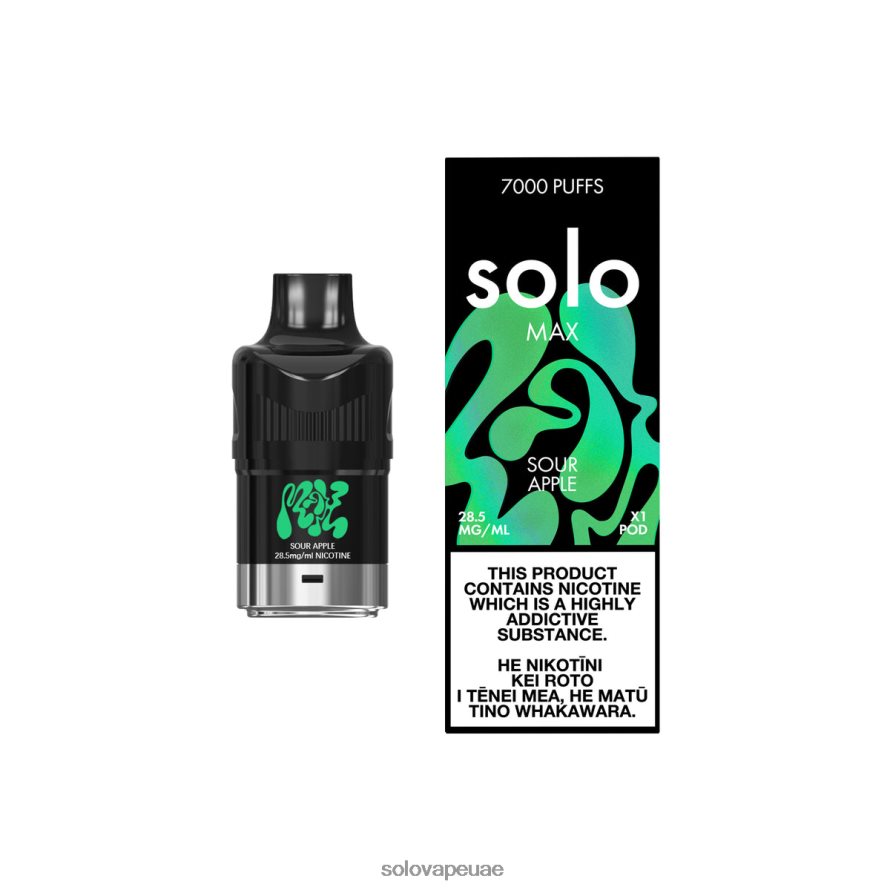Solo Vape نكهة - Solo MAX جراب التفاح الحامض 4L4J0P80