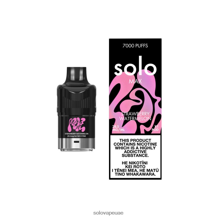 Solo Vape نكهة - Solo MAX جراب الفراولة والبطيخ 4L4J0P88